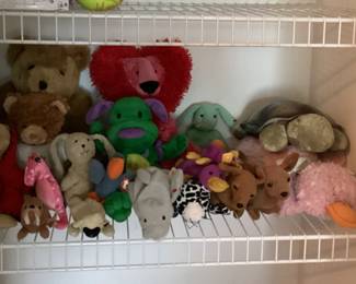 Variety of Stuffed Animals