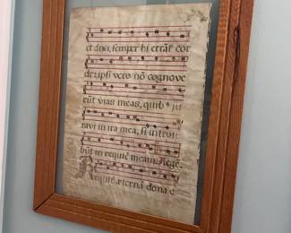 Antiphonal music on vellum (two available)