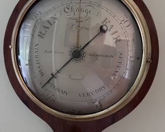 P. Borini antique mahogany barometer