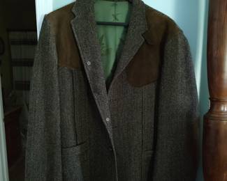 Vintage Eddie Bauer Harris tweed shooting jacket