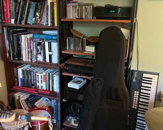 Drums, cds, books