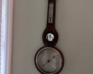 P. Borini antique mahogany barometer