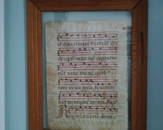 Antiphonal music on vellum (2 available)