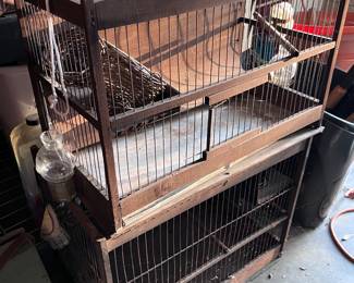Antique bird cages