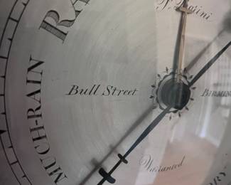 P. Borini antique mahogany barometer