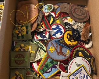 Lots of vintage scout patches