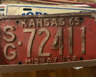 Older license plates