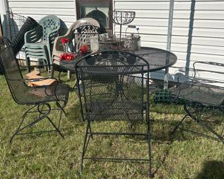 Chairs sold, table available.