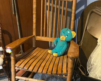Nice wood slat rocker
