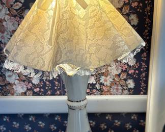 One of 2 dresser lamps