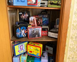 Huge collection of Vintage lunch boxes