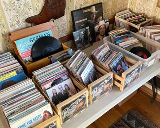 100’s of 45 records!  