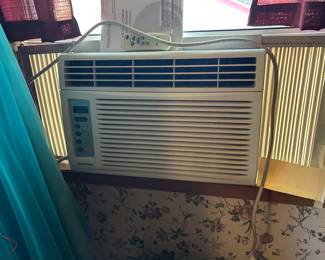 One of several window air conditioners