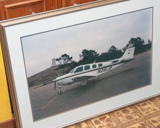Large airplane photograph