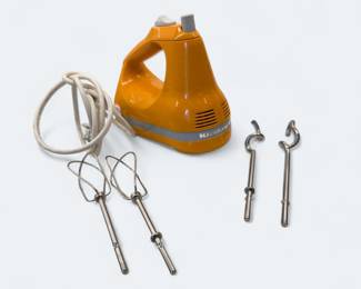 Kitchen Aid Tangerine 5 Speed Hand Mixer