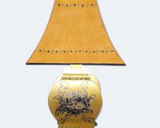 French Country Style Rooster Plaster Table Lamp