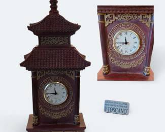 Toscano Chinese Pagoda Clock
