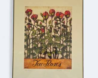 Tea Roses by Kessler signed Print