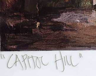 Capitol Hill by Kessler signed Print