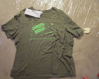 Autographed shirt from final season of TV Series Longmire signed by Adam Bartley and Robert Taylor.