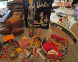 Vintage Barbies, Liddle Kiddles, Dream pets and lots of 1960's toys