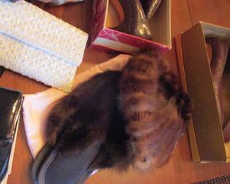 Fur hats, mink slippers