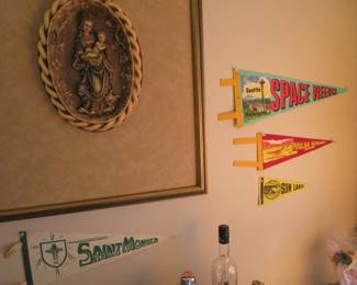 Antique made of wax religious art