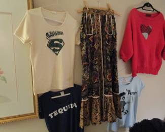 1970's graphic tees, Gunne Sax, Susanne Karlson Sweden sweater