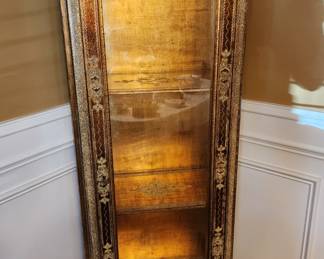 French Provincial Display Curio Cabinet
