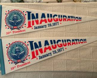Jimmy Carter Presidential Inauguration Pennants