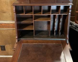 Antique Victorian Drop Front Secretary Desk
