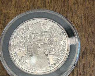 1oz Silver 1987 Christmas Coin