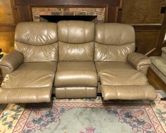 Reclining Leather Sofa Couch