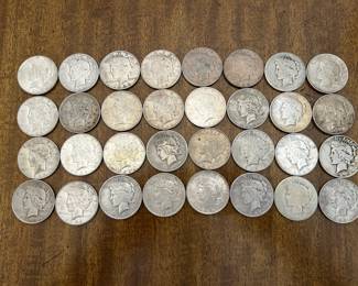 1921 to 1935 Silver Peace Dollar Coins