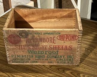 Remington Shur Shot Shotgun Shells Wooden Crate