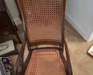 Vintage Cane Rocking Chair