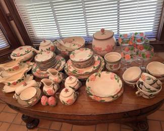 Large Collection of Franciscan Earthenware Dishes and Serving Pieces