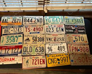 Incredible Vintage License Plate Collection