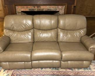 Reclining Leather Sofa Couch