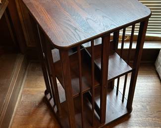 Vintage Revolving Bookcase