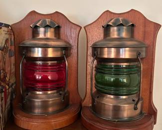 Vintage MCM Lantern Bookends