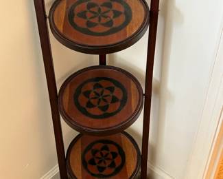 Vintage 3 Tier Wood Pie Stand