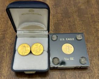 American Gold Eagle 1/10 oz 22K $5 Coins