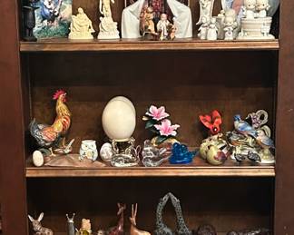 Vintage Rare Books, Crystal and Porcelain Figurines