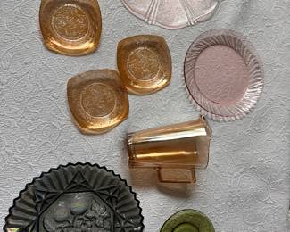 Depression and carnival glass