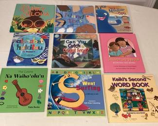 CMS049 Nine Children’s Hawaiian Hardcover Books 