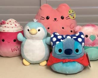 CMS025 Six Squishmallows & One Smoochy Pals Plushies