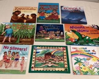 CMS048 Nine Children’s Hawaiian Hardcover Books 
