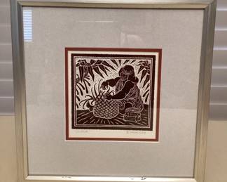 CMS139 Framed Basket Weaver “Ulana” Picture By Dietrich Varez 