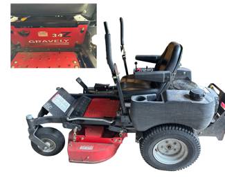 Gravely Commercial Zero Turn, 444 hours, model 992056; S/N 001542; very well maintained
